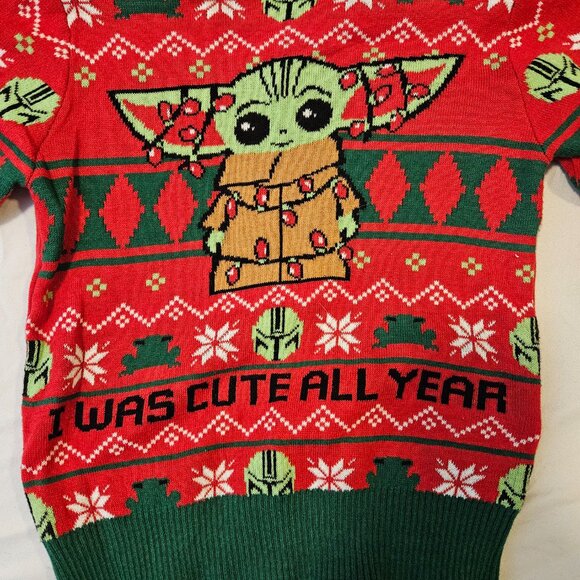 Star Wars Baby Yoda 3T Christmas Sweater - Picture 6 of 6